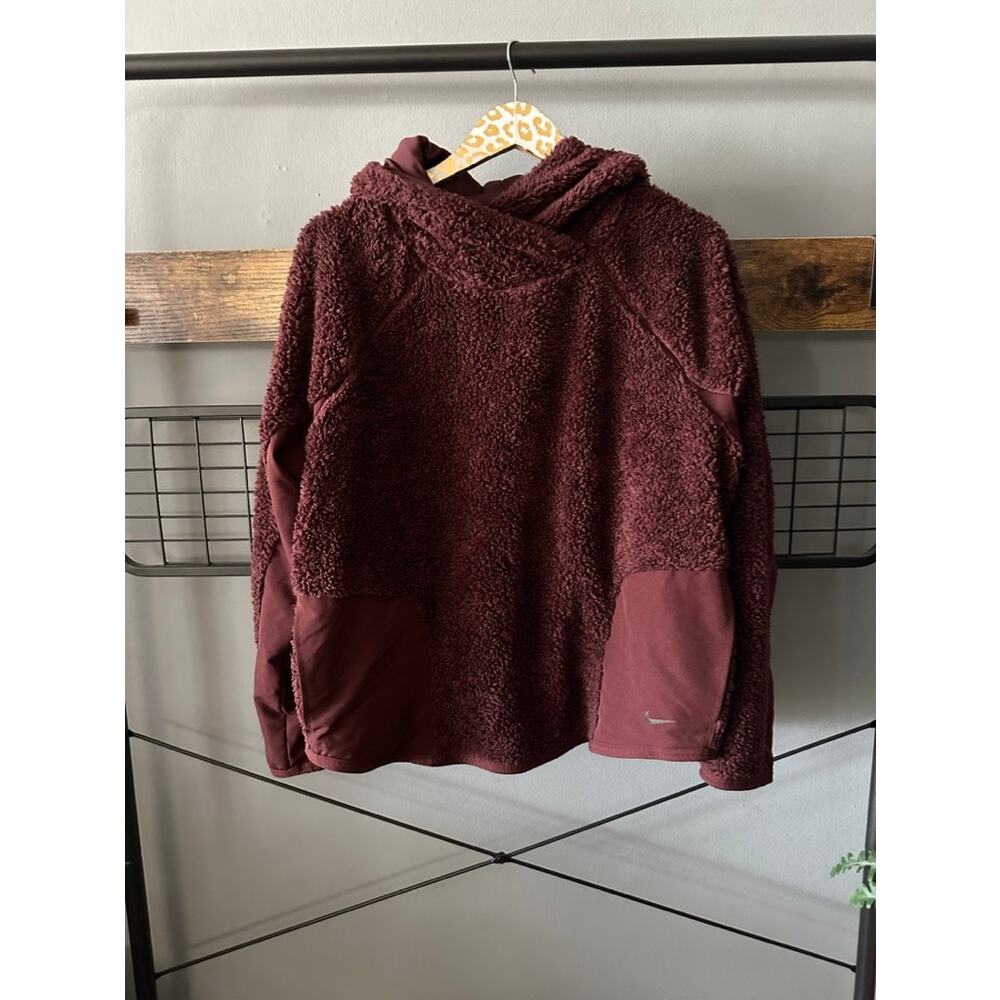 Nike Cozy Plum Hooded Sweatshirt | Size Large